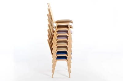 Holz-Polsterstühle für Stuhlreihen